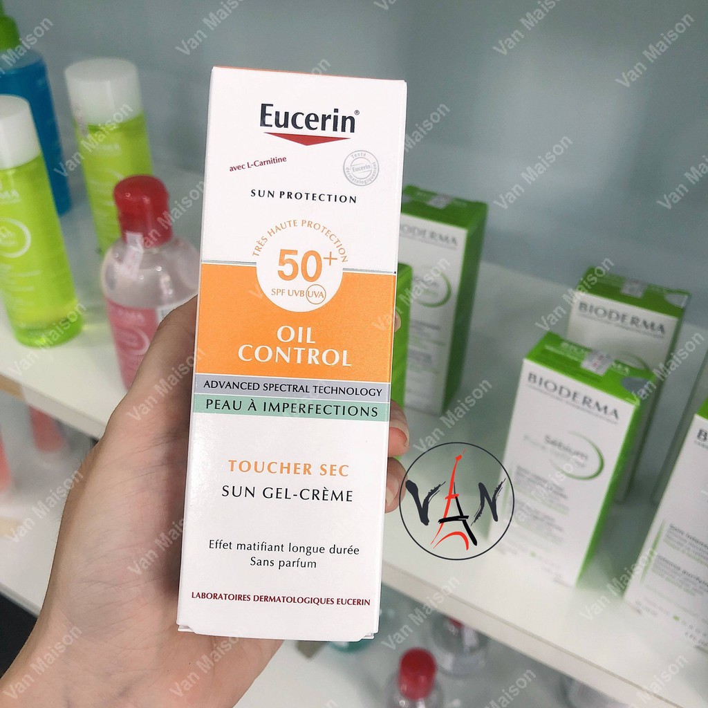 Kem chống nắng giúp kiểm soát nhờn Eucerin sun protection spf50+ sun gel-creme oil control dry touch 50ml | BigBuy360 - bigbuy360.vn