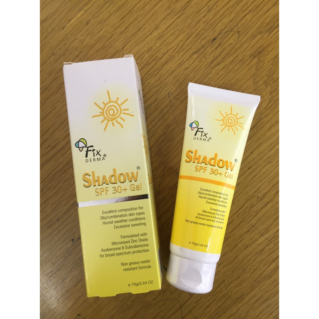 Dược Mỹ Phẩm - Kem chống nắng Nâng Tông Fixderma Shadow SPF 50+ Cream / Gel SPF 30+ (75g)