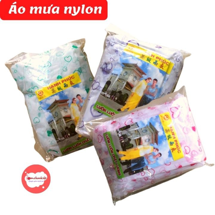 Áo Mưa Nylon Loại 1 Dày Đẹp- tiện lợi (1 gói)- Tomchuakids