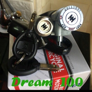 Ổ khoá điện xe dream , ổ khoá 6 cạnh xe dream