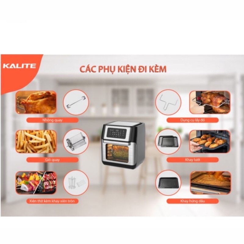 Nồi Chiên Không Dầu Kalite Q10-  Món ăn được hạn chế tối đa lượng dầu vào cơ thể