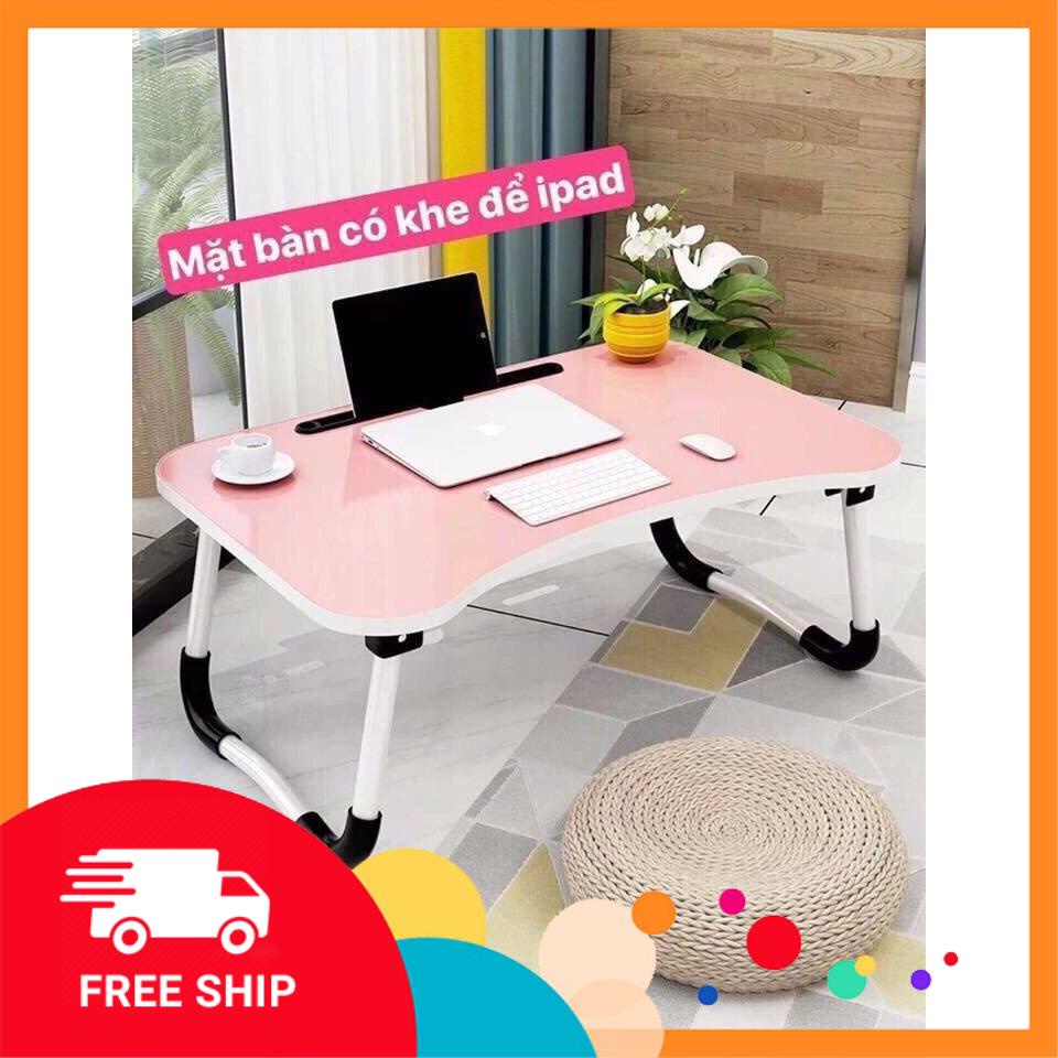 Bàn học gấp gọn thông minh có khe cắm điện thoại