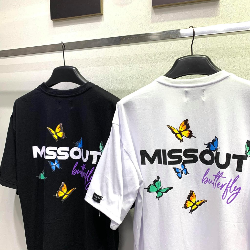 ÁO THUN TAY LỠ MISSOUT BƯỚM NAM NỮ - GIN STORE