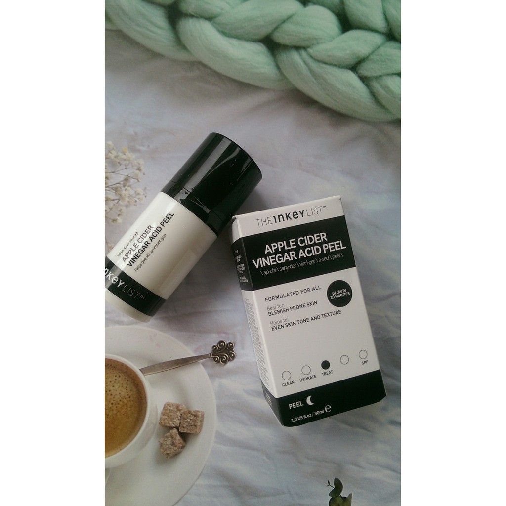 [TOP 1 SHOPEE] Dấm táo sáng da, mờ thâm The Inkey List Apple Cider Vinegar Acid Peel 30ml (Bill Anh)