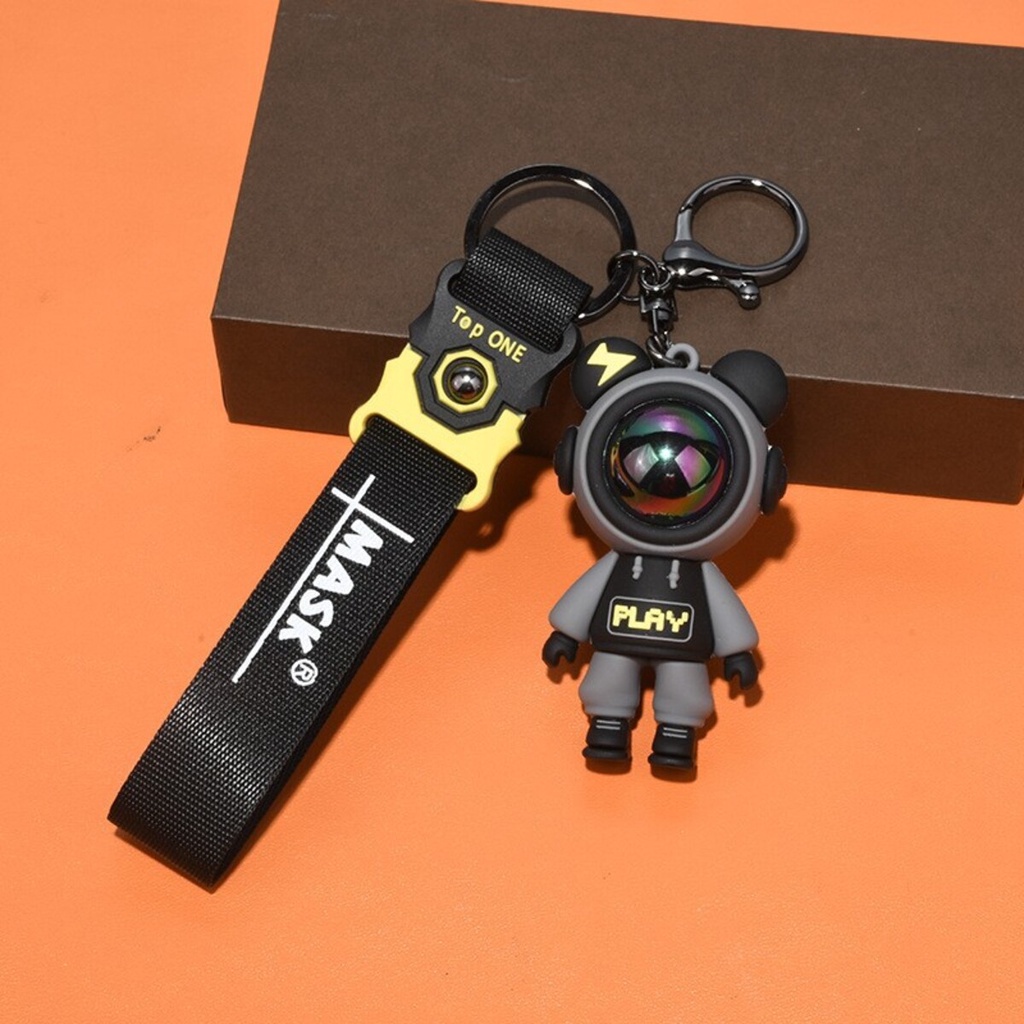 Móc khóa cute KuuClothes ô tô anime màu đen xanh chết liệu cao su nhựa siêu bền - Móc Khoá Astro