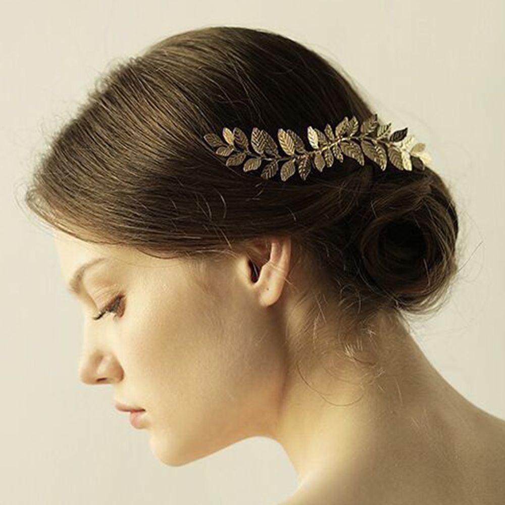 VANES1 Lược Cài Tóc Hình Chiếc Lá Dành Cho Cô Dâu