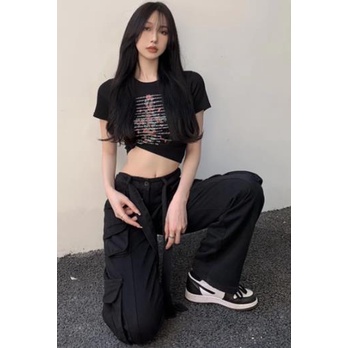 Quần Jeans Dài Ống Rộng Phong Cách retro Thời Trang Cho Nữ