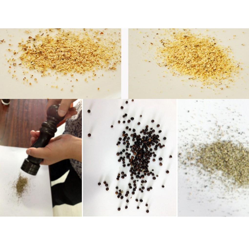 Máy nghiền muối/ nghiền bột bằng tay làm từ gỗ