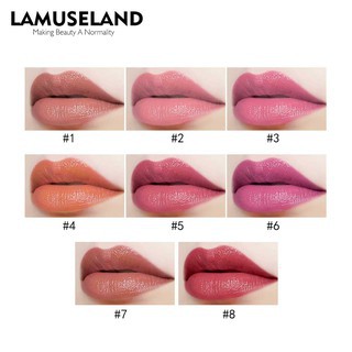 Mẫu Son Lì Lamuseland Chính Hãng Nội Địa Trung  Màu Mịn Lâu Trôi, Chống Thấm Nước, Màu Son Đẹp, Thiết Kế Độc Đáo