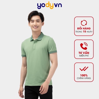 Áo polo nam Yody phối bo Coolmax thoáng mát mã: APM5179