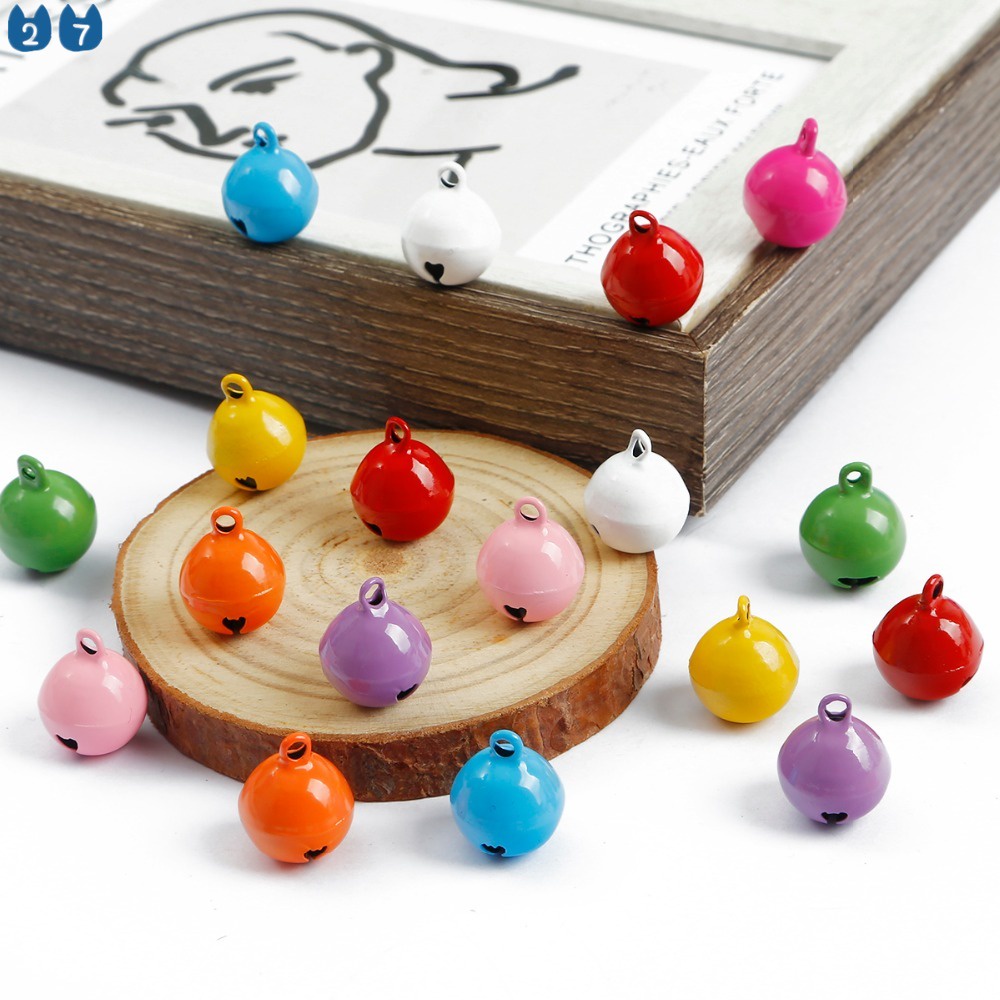 Phụ Kiện Chuỗi Hạt Kim Loại 14mm Treo Trang Trí Cây Thông Giáng Sinh DIY