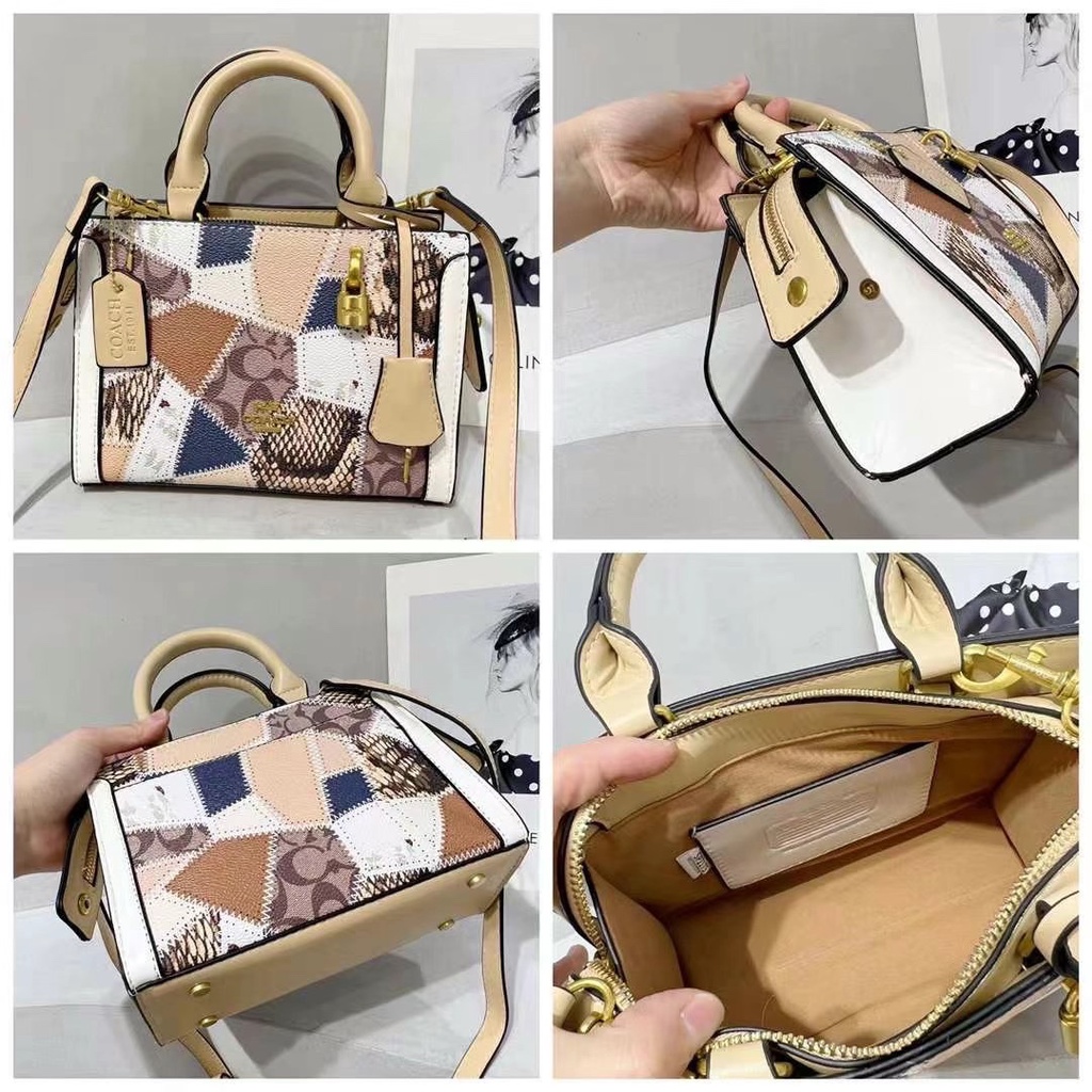 COACH Túi Xách Da Thật Thời Trang Sang Trọng Cho Nữ