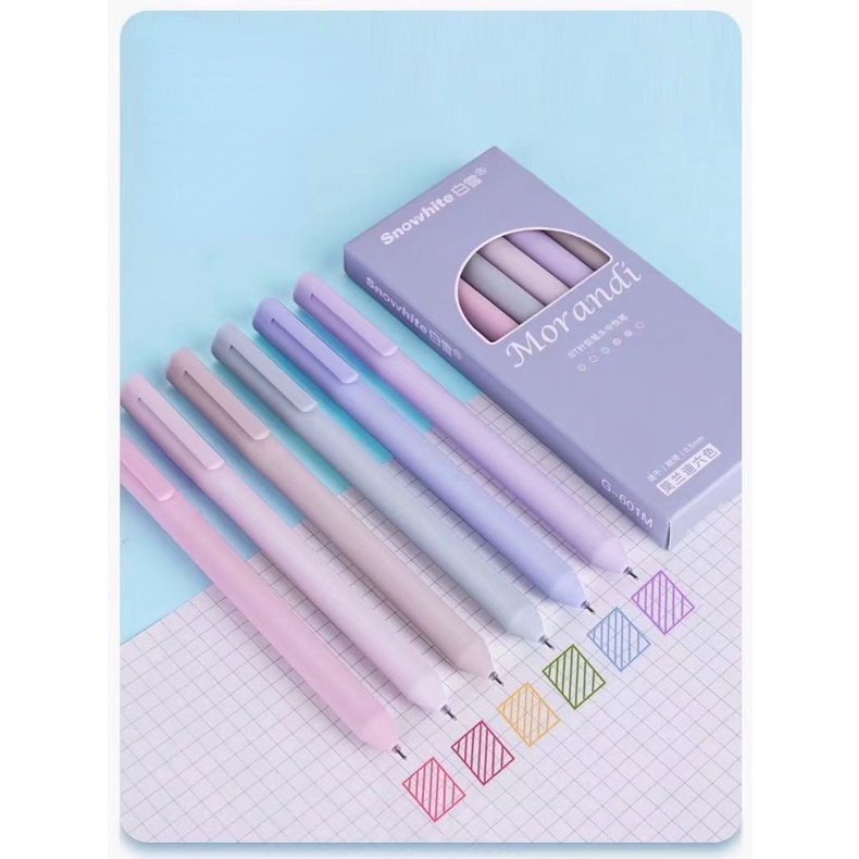 Bút Bi Sno White G601 Ngòi 0.5mm Cao Cấp Tiện Dụng
