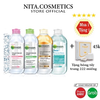 Nước tẩy trang Garnier Micellar Cleansing Water 400ML, nước tẩy trang sạch sâu - 2022 - mypham_hn