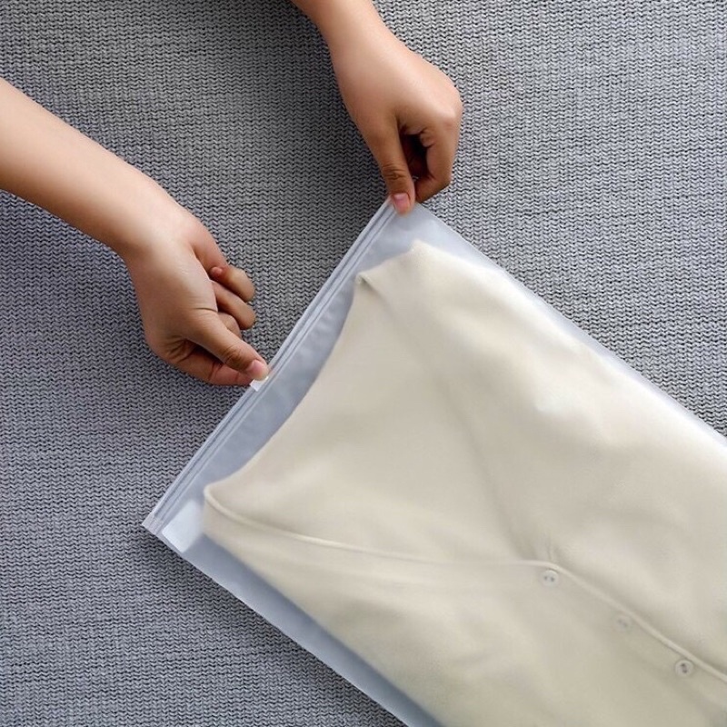 Túi Zip lụa mờ có khóa kéo đựng quần áo, giày dép, đồ cá nhân