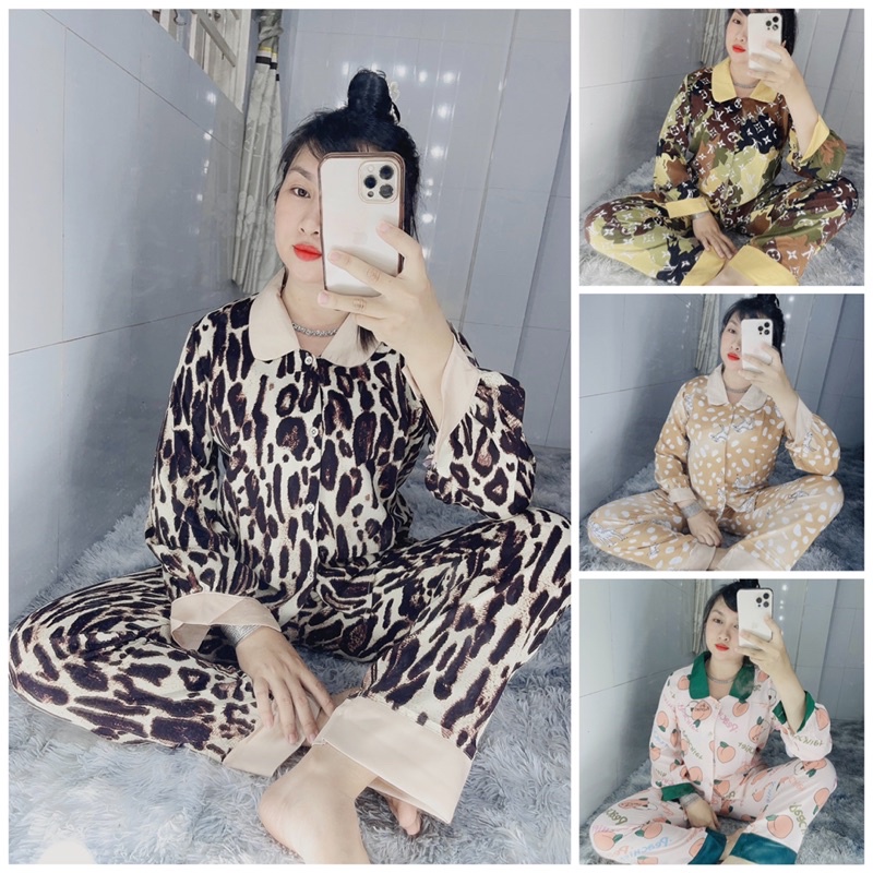 pijam vải lụa mango