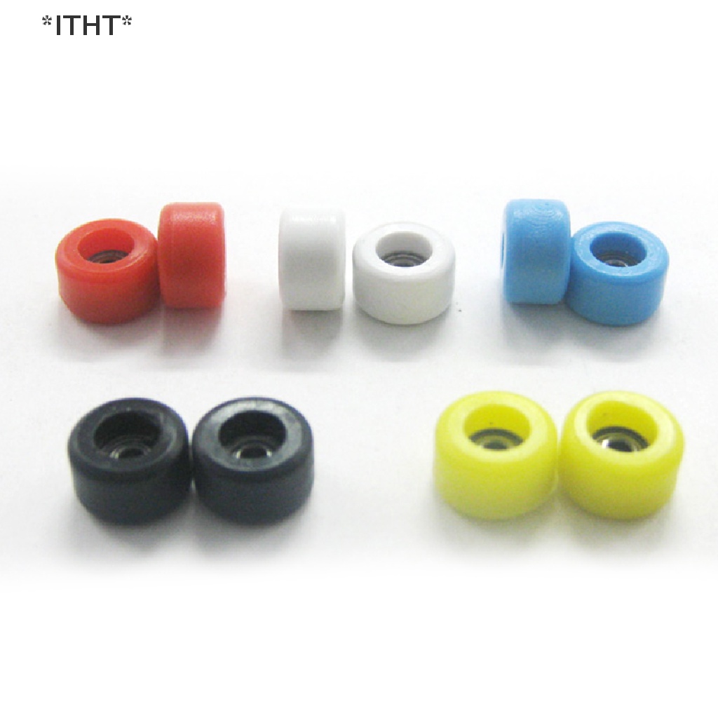 Bộ 4 Bánh Xe Bằng PU + Kim Loại CNC Dành Cho Ván Trượt Ngón Tay