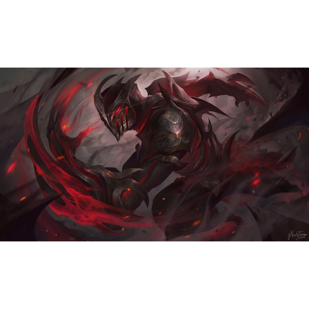 Poster A3, A4, A5 dán tường League of Legends, decal trang trí có keo ZED - Mẫu 2, nhận in theo yêu cầu