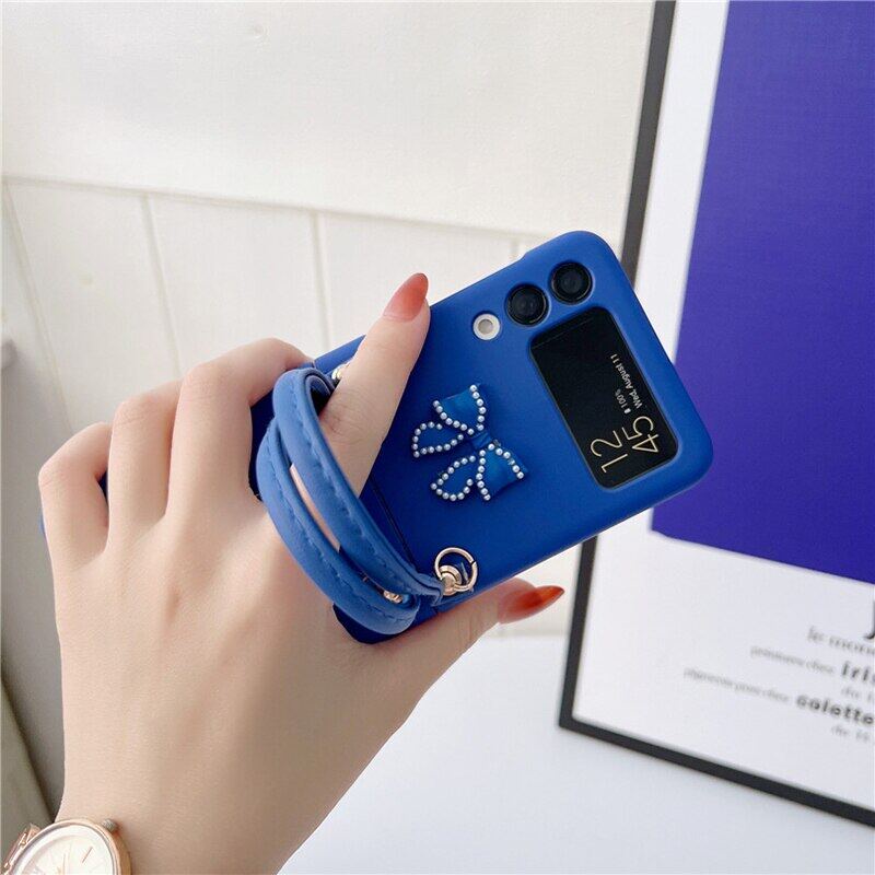 HOCE Ốp Điện Thoại Chống Sốc Có Dây Đeo Tay Cho Samsung Galaxy Z Flip 3 5G Z Flip 4 Z Flip4 Zflip4