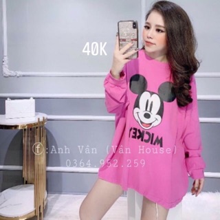 Áo micky hồng