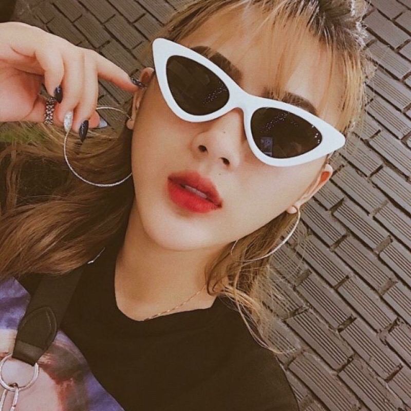 Kính mát thời trang nam nữ đẹp giá rẻ mắt mèo chống tia UV phong cách Ulzzang HANASO 201