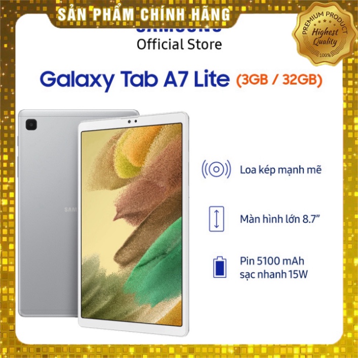 Chính hãng – Máy tính bảng Samsung Galaxy Tab A7 Lite (SM-T225) – Miễn phí lắp đặt .