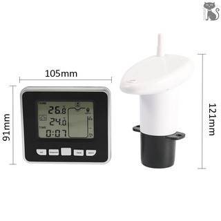 COD☆ Ultrasonic Water Tank Liquid Depth Level Meter Sensor with LCD Display