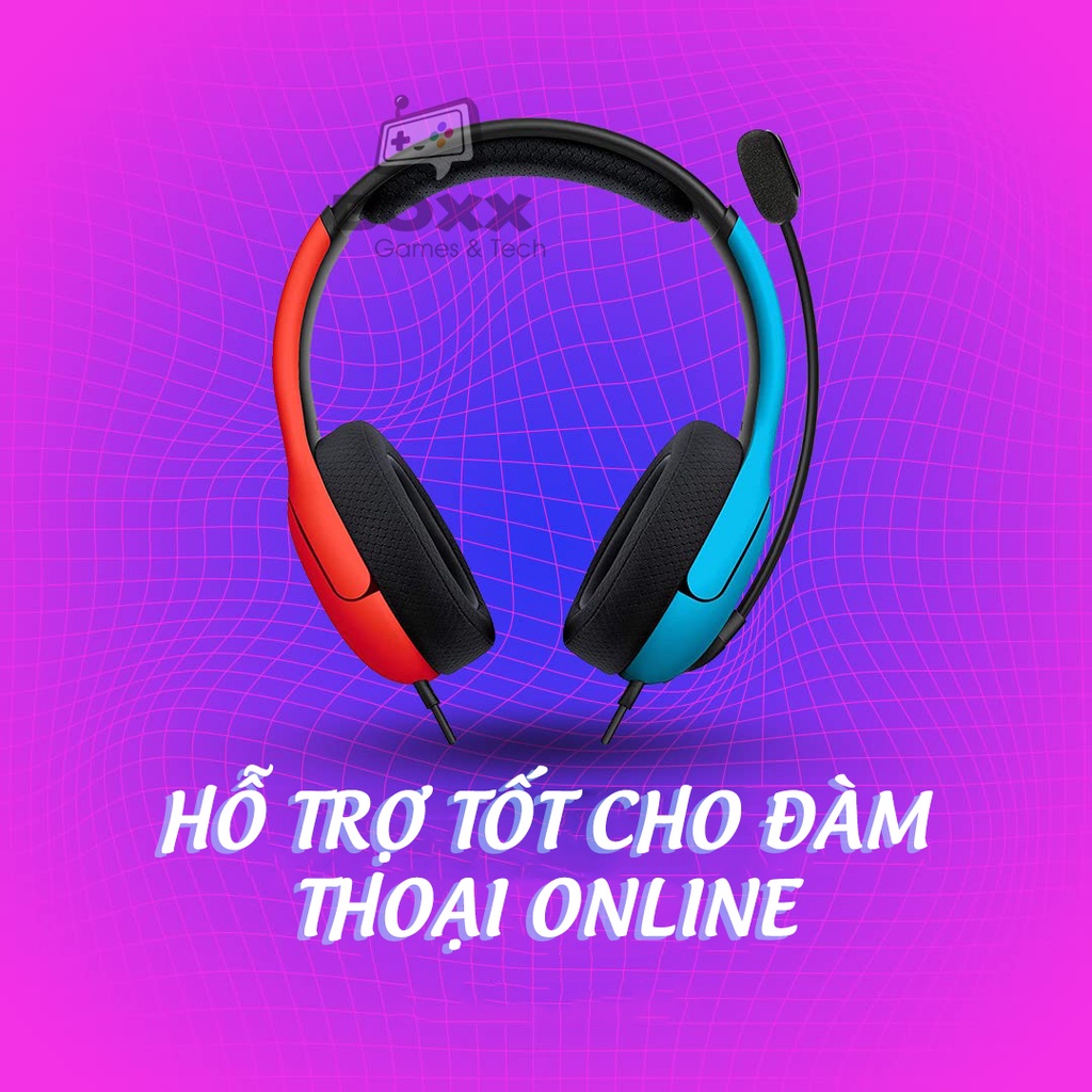 Tai nghe chơi game cho Nintendo Switch, PC, Laptop, Điện Thoại PDP Gaming LVL40