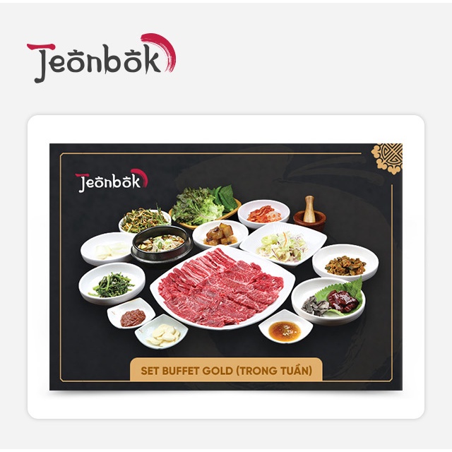 Hà Nội  Set buffet Gold cuối tuần tại cửa hàng Jeonbok
