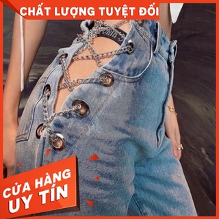 (Ảnh thật các hình cuối) Quần Jeans Dây Xích Hottrend