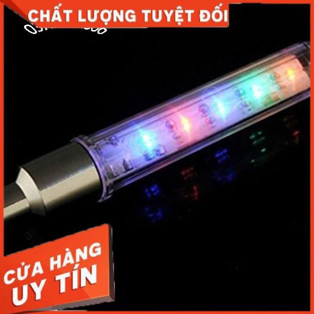 Đèn 5 bóng LED Gắn Van Bánh Xe Đạp-Nắp van lốp xe có đèn LED phát sáng cho xe đạp/ xe máy/ xe ô tô sáng 7 màu sắc