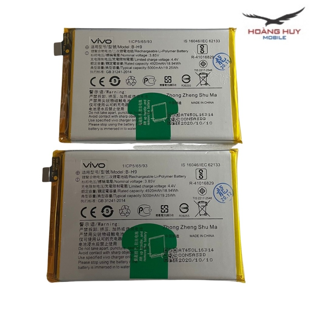 Pin Vivo Y19 / B-H9 Dung Lượng 5000mAh Hàng Zin Nhập Khẩu Bảo Hành 6 Tháng 1 Đổi 1