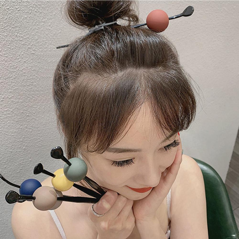 SOMEDAYZL Kẹp Tóc Hình Tròn Đơn Giản Thời Trang Cho Nữ