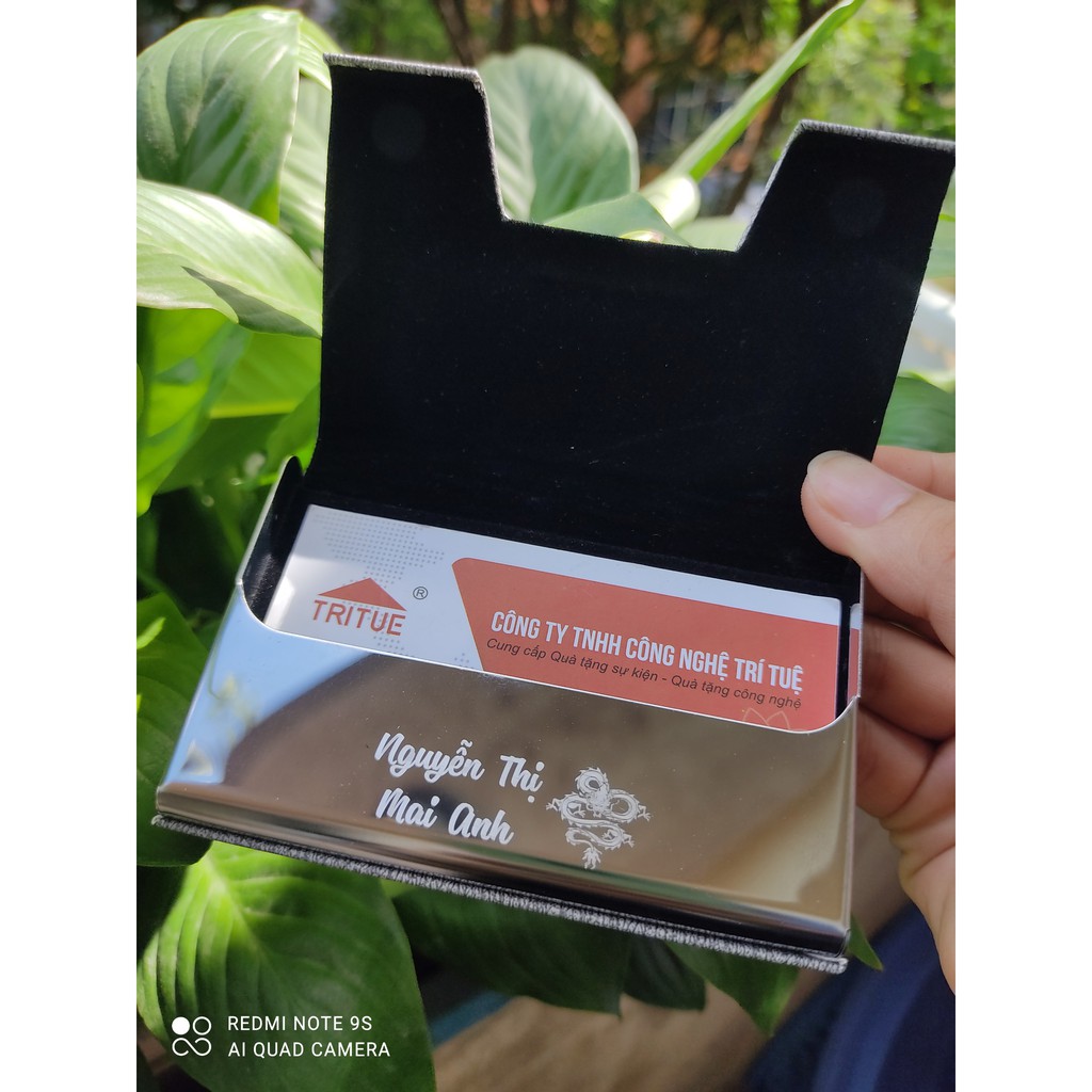 Hộp đựng danh thiếp, ATM, name card khắc tên theo tuổi theo mệnh , khắc 12 con giáp siêu cute lấy ngay