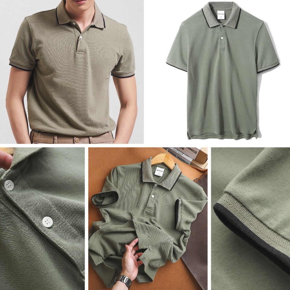 [Mã LTP50 giảm 50000 đơn 150000] Polo STS Diamond Pique tay ngắn viền vành cổ đơn giản SAPL54 | Hẻm Store | BigBuy360 - bigbuy360.vn