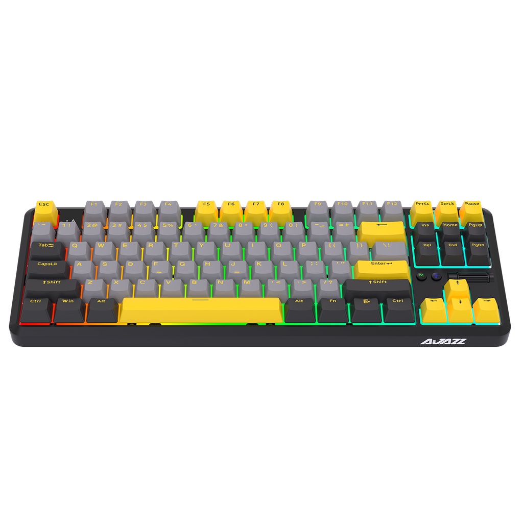 Bàn Phím Ajazz K870T Pro Hotswap Led RGB 3 Mode kết nối Bluetooth 5.0/2.4G/Loại C Có Dây Cơ Chơi Game Win/MacOS/IOS
