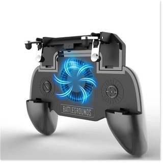 Tay Cầm Chơi Game PUPG 3in1 Kết Hợp Quạt Tản Nhiệt Dành Cho Điện Thoại Dưới 6,5 Inch