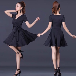 Đầm khiêu vũ dance dáng xoè( sẵn đen M)