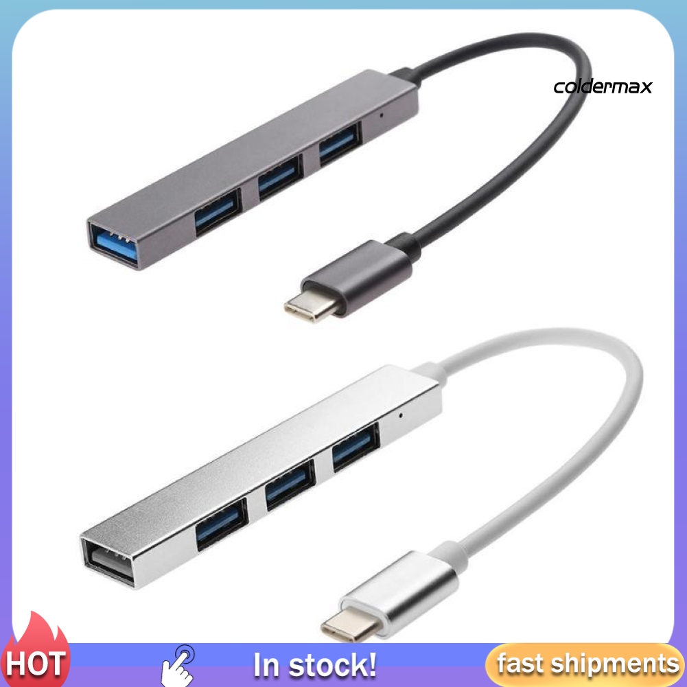 Bộ Chia 4 Cổng Usb Type C Cho Laptop Máy Tính Bảng