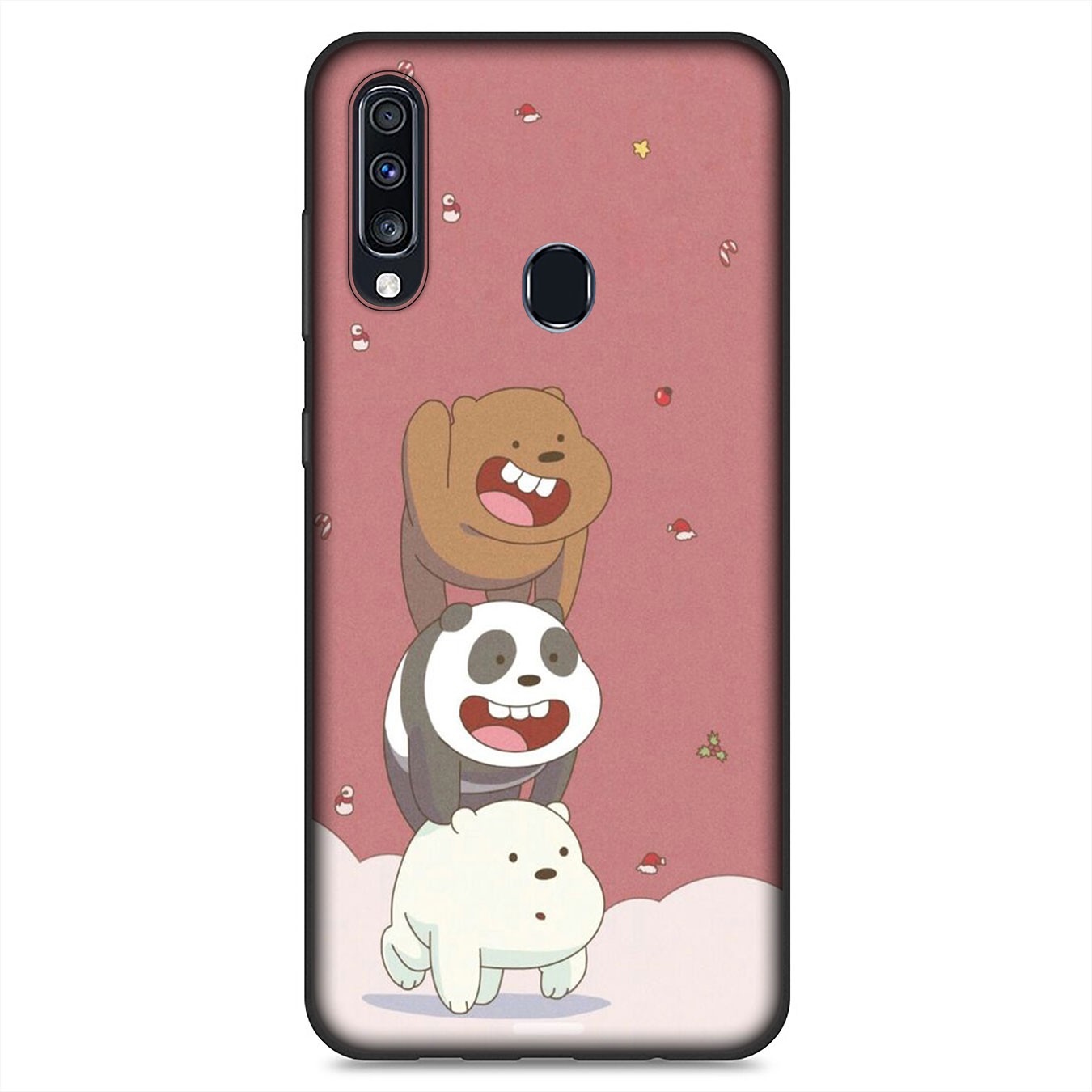 Samsung Galaxy A02S J2 J4 J5 J6 Plus J7 Prime A02 M02 j6+ A42 + Casing Soft Silicone Phone Case H75 We Bare Bears Cover