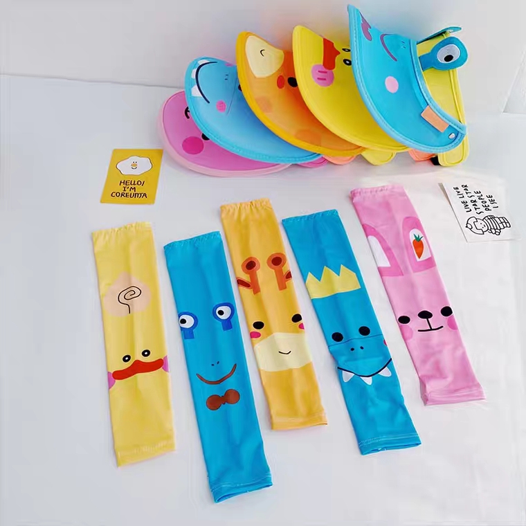 Set Mũ chống nắng kèm găng tay siêu dễ thương cho bé