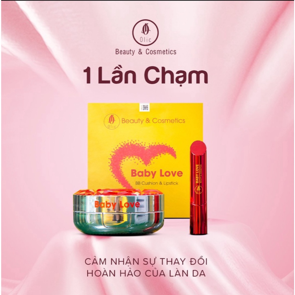 Phấn Son Baby Love Olic Chính Hãng 5m BB Cushion Kiềm Dầu Che Khuyết Điểm Tạo Khối