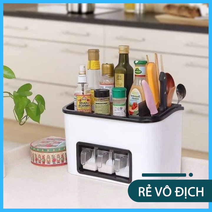 Khay Đựng Dao Kéo, Gia Vị, Khay Đựng Đồ Nhà Bếp Đa Năng