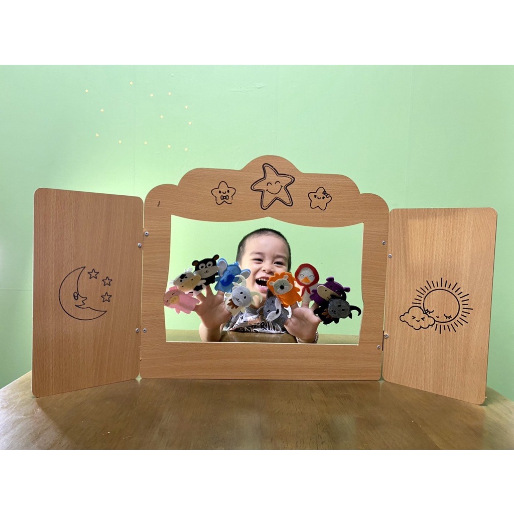 Rối ngón tay 18 con vật vải nỉ đẹp