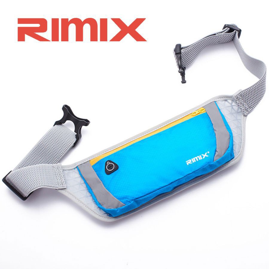Túi đeo hông, túi đeo bụng chạy bộ chống nước, dây đeo thoáng khí Rimix RM2202