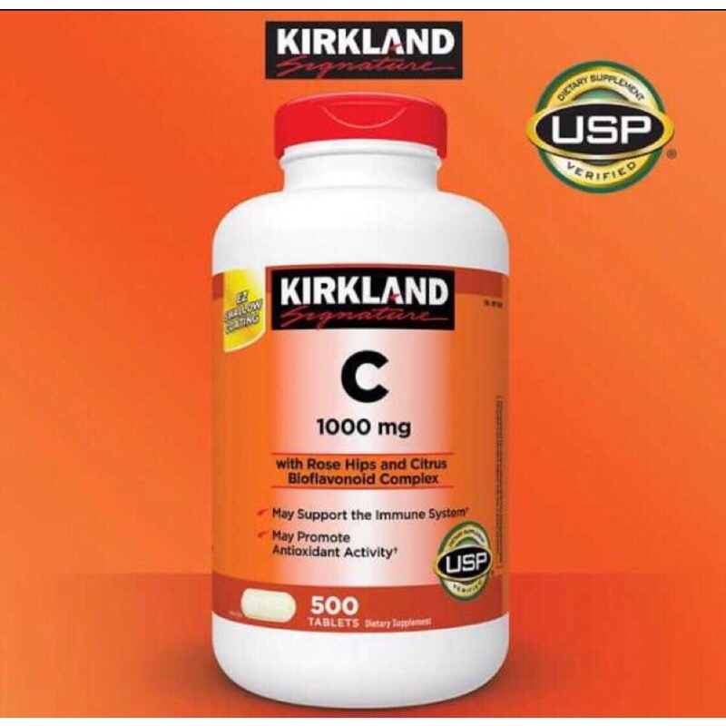🍊VIÊN UỐNG VITAMIN C 1000mg KIRKLAND 500viên của Mỹ