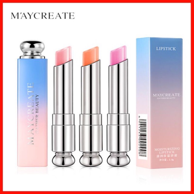 MAYCREATE - Son dưỡng môi đổi màu Moisturizing Lipstick