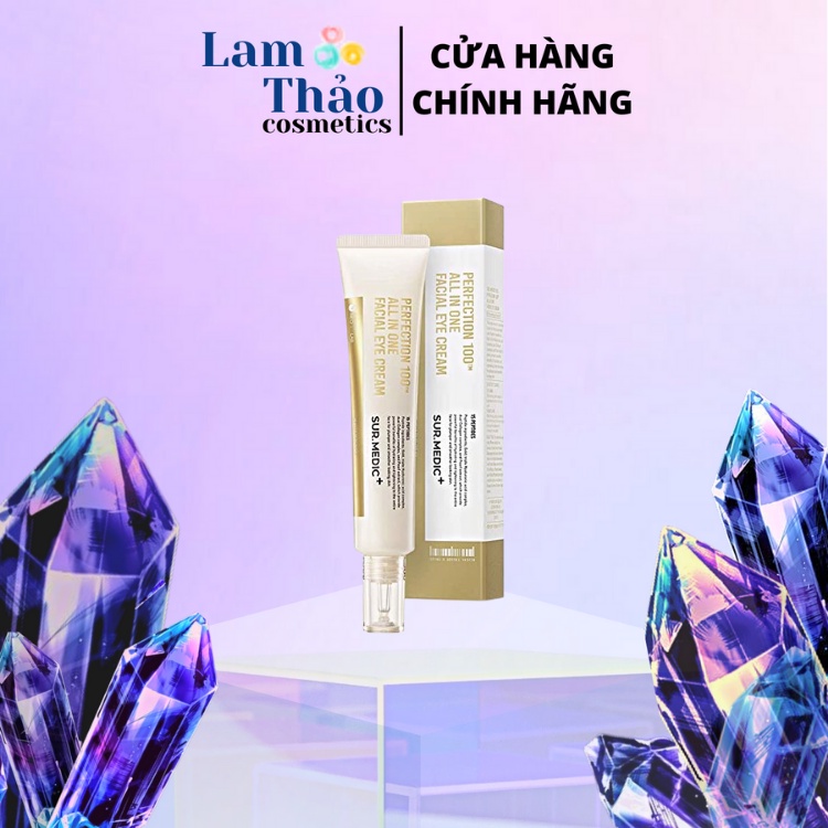 Kem Giảm Thâm Mắt Xóa Mờ Nếp Nhăn Sur.Medic+ Perfection 100™ All In One Facial Eye Cream