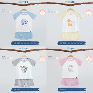 Bộ cộc tay cotton nhập khẩu USA Mompa