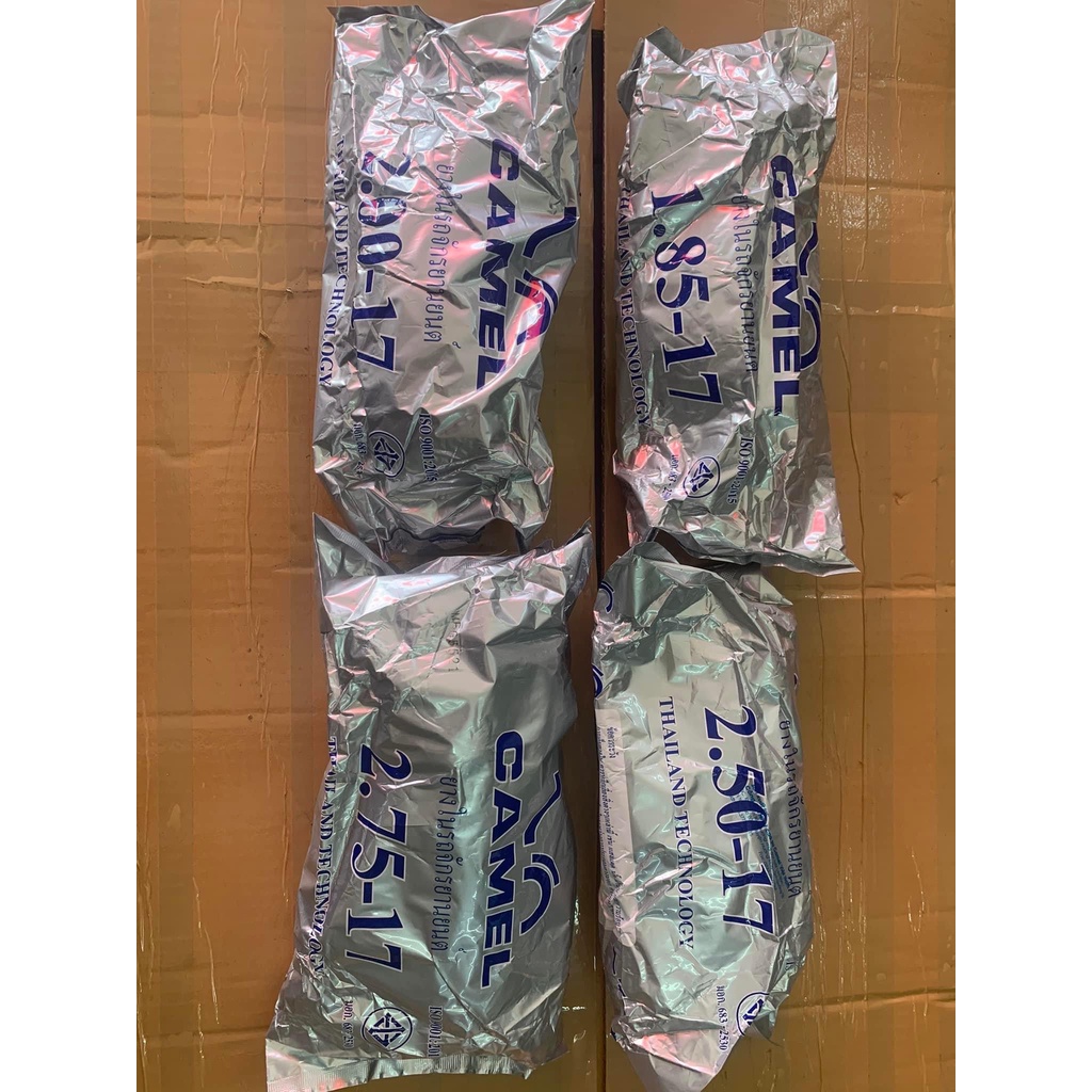 Săm  / ruột xe máy 17 inches Camel SIZE  nhỏ 1.85 - 2.00 dùng vỏ lốp 45/90 - 50 /100 -  size lớn  2.25  -.2.50 -.2.75